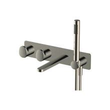 Rak Dual Outlet Thermo Shw Kit & Spout Nkl