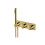 Rak Dual Outlet Thermo Shower Kit Gold 1