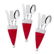 Sacs à couverts rouges de Noël (30 pièces)