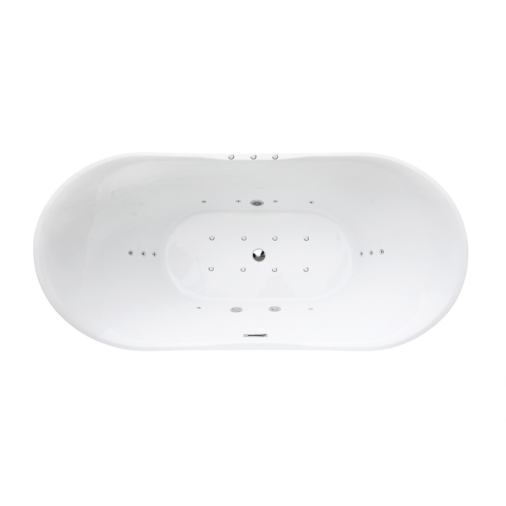 Loco Freestanding Bath 1800 X 900 X 720Mm With Hydro Whirlpool & Air Jets 5056474584213