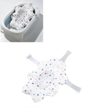 (White) Baby Bath Seat Universal Floating Foldable Soft Comfortable Baby Bathtub Support Mat for Baby Shower