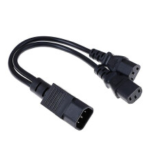 Ups Server C14 To C13 Y Splitter Extension Cable Pdu.psu Power Cable Cord 30cm-hao