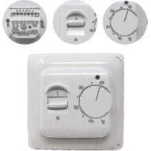 Heating System Thermostat, 220V 16A Manual Mechanical Controller compatible with Underfloor Warming