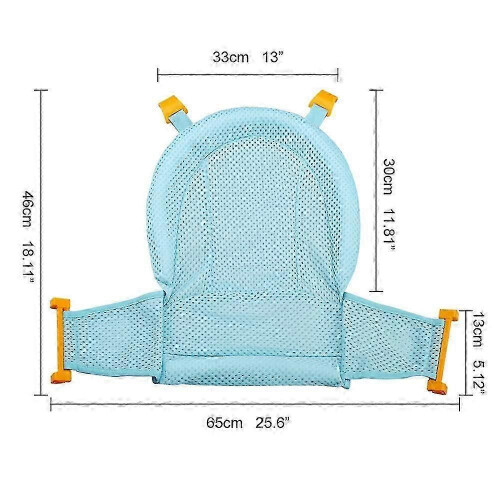 Adjustable Baby Bath Mat and Shower Net - Newborn Bathtub Support 1
