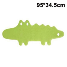(Green) Kids Anti Slip Bathtub Mat Shower Machine Washable,crocodile Pattern