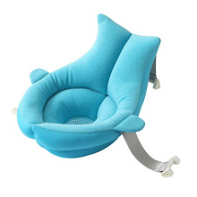 Bathtub Support Mat for Baby Infant Bathtub Seat Support Cushion Toddlers Bath Pad Quick Drying Float Cushion Blue