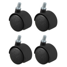 8mm stem caster compatible with trolleys and cabinets 4 pieces
