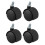 8mm stem caster compatible with trolleys and cabinets 4 pieces 1