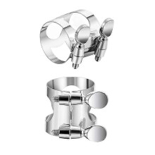 2 Pcs Clarinet Ligature B Flat with Adjustable Screws - Silver Mouthpiece Ligature compatible with Bb Clarinet, Mouthpiece Ligature