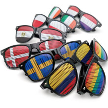 (Mexico) 2026 USA-Mexico-Canada World Cup Fan Support Stickers, Flag Sunglasses Props Decorative Gifts Sunglasses