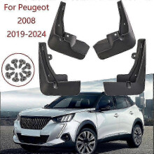 Front rear mud guards compatible with Peugeot 2008 2019-2024 splash flaps