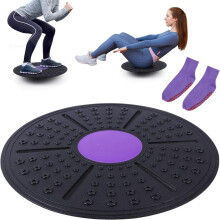 Planche d'équilibre, plateau oscillant, Ø 36 cm, outil d'entraînement à l'équilibre pour adultes et enfants, idéal pour renforcer la sta