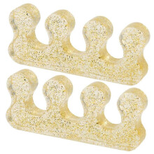 2PCS Soft Silicone Manicure Pedicure Nails Finger Separator Flexible Finger Toe Spacer Separation Straighteners Tool