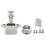 10 Pcs Push Button Keyless Lock Latch Cupboard Caravan Lock for Rv Drawer Cabinet Doors Thickness 1 hy 1