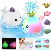 Babybadspeelgoed, Walvis Waterstraal Badspelletjes, Badspeelgoed, Walvis Waterstraal voor Kinderen van 1-5 jaar