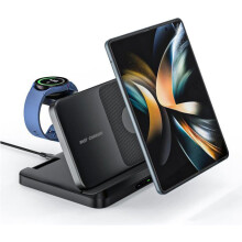Πτυσσόμενος ασύρματος σταθμός φόρτισης Samsung 3 σε 1, ασύρματος σταθμός φόρτισης, πο