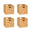 4-piece woven water hyacinth storage basket, square storage for the home, solves storage problems 1