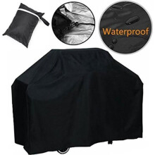Telo protettivo per barbecue - Impermeabile - Resistente ai raggi UV - Poliestere - Nero - 145x61x117cm