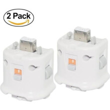 Adaptateur Motion Plus - Tiers - Wii Remote - Blanc - 2 pièces - Compatible Nunchuk