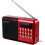 Radio FM portatile - HiFi - Multimedia - 3W - Rossa - Lettore digitale 1