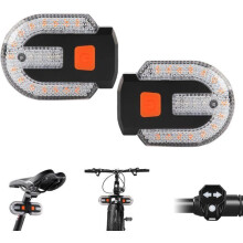 Luz trasera intermitente para bicicleta, luz trasera dividida para bicicleta con control remoto inalámbrico, iluminación trasera recargable