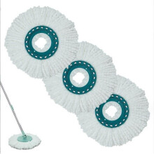 3 Pièces Têtes de Balai Rechange Leifheit Clean Twist Disc Mop Microfibre Très Absorbante Convient à Tous Les Types de Sols