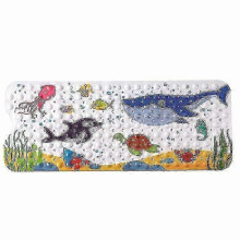 (color 6) Cartoon Children's Bath Mat Extra Long Non-slip Suction Cups Shower Bathtub Mat (sea Fish) (4-d-w)