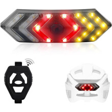 Indicatori di direzione per casco controllabili a distanza, indicatori di direzione per bicicletta ricaricabili tramite USB, luci posteriori