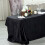 Black Velvet Rectangular Tablecloth 90 x 132 in 2