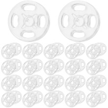 100pcs Clear Shirt Buttons Coat Snaps Buttons Invisible Snaps Fasteners Press Stud Diy Sewing Accessories (13mm)-hy