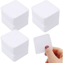 600 unidades de discos de algodão sem fiapos para unhas em gel, lenços de limpeza e desengordurantes para esmalte semipermanente - Branco
