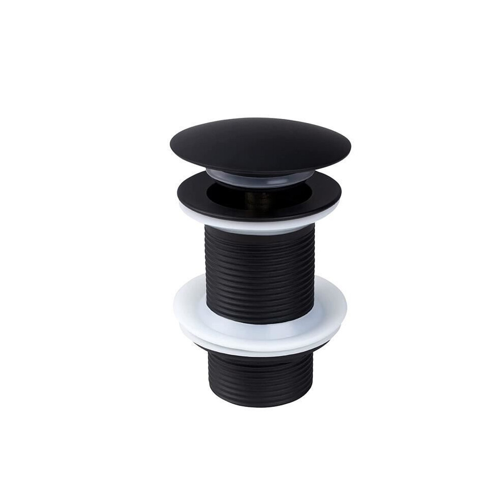 Universal Black Click-Clack Metal Sink Drain Plug - Without Overflow 3397520212455