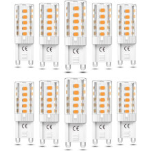 10 Stück G9 Dimmbare LED-Lampe 5W Warmweiß 3000K G9 LED-Lampen Entspricht 50W Halogen AC110/220V [Energieklasse F]