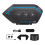 Interfono Bluetooth 5.0 per moto, kit auricolare Bluetooth per casco da moto - Blu/Nero 1