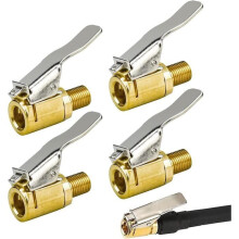 Ugello per gonfiaggio pneumatici - 4 pezzi - 8 mm - Ottone - Universale