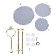 Diy Silicone Mold Tray Coaster Resin Mold Serving Board Plate Epoxy Resin Mould