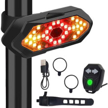 LED-Fahrradblinker – EVOZEN – Kabellose Fernbedienung – USB-aufladbar – Wasserdicht – Akustischer Alarm