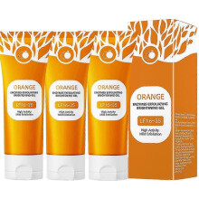 3X Orange Enzymes Exfoliating Brightening Gel Moisturizing Smoothing Tighten Pores Brightening Exfoliating Peeling Gel 100g 25-26