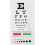 Plastic Eye Chart Vision Testing Eye Chart Portable Eye Chart Double Sided Eye Chart compatible with Wall S20241 1