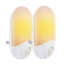 LED Night Light, Automatic Plug-and-Play Night Lamp with Dusk Sensor, Energy Saving 0.5W (Warm White), Pack of 2