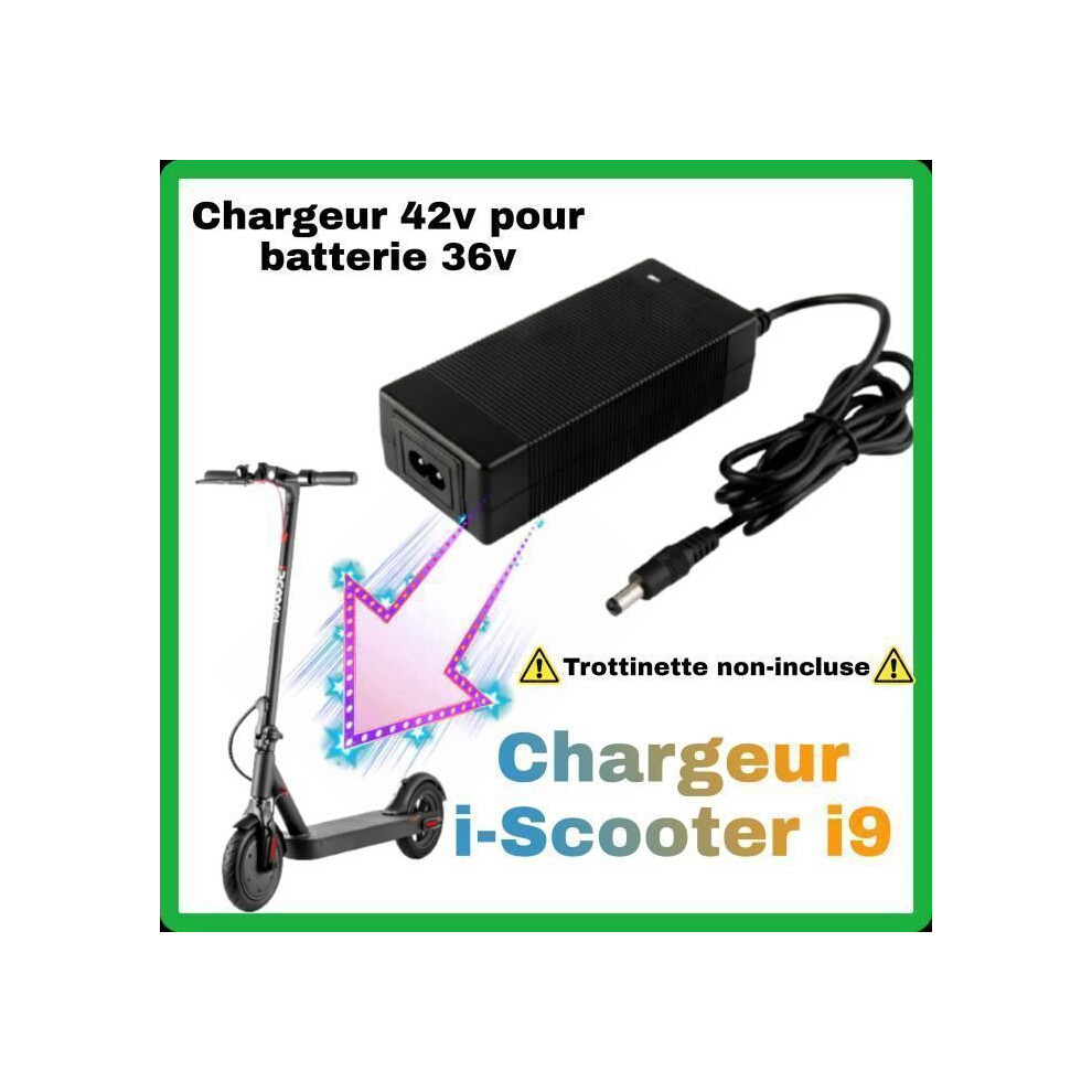 42v charger for Iscooter i9 electric scooter with 36v battery [42v charger for 36v battery]