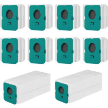 Ensemble de 10 sacs pour aspirateur compatible avec la station de nettoyage Samsung Bespoke Jet VCA-ADB95, accessoires pour sacs à pouss