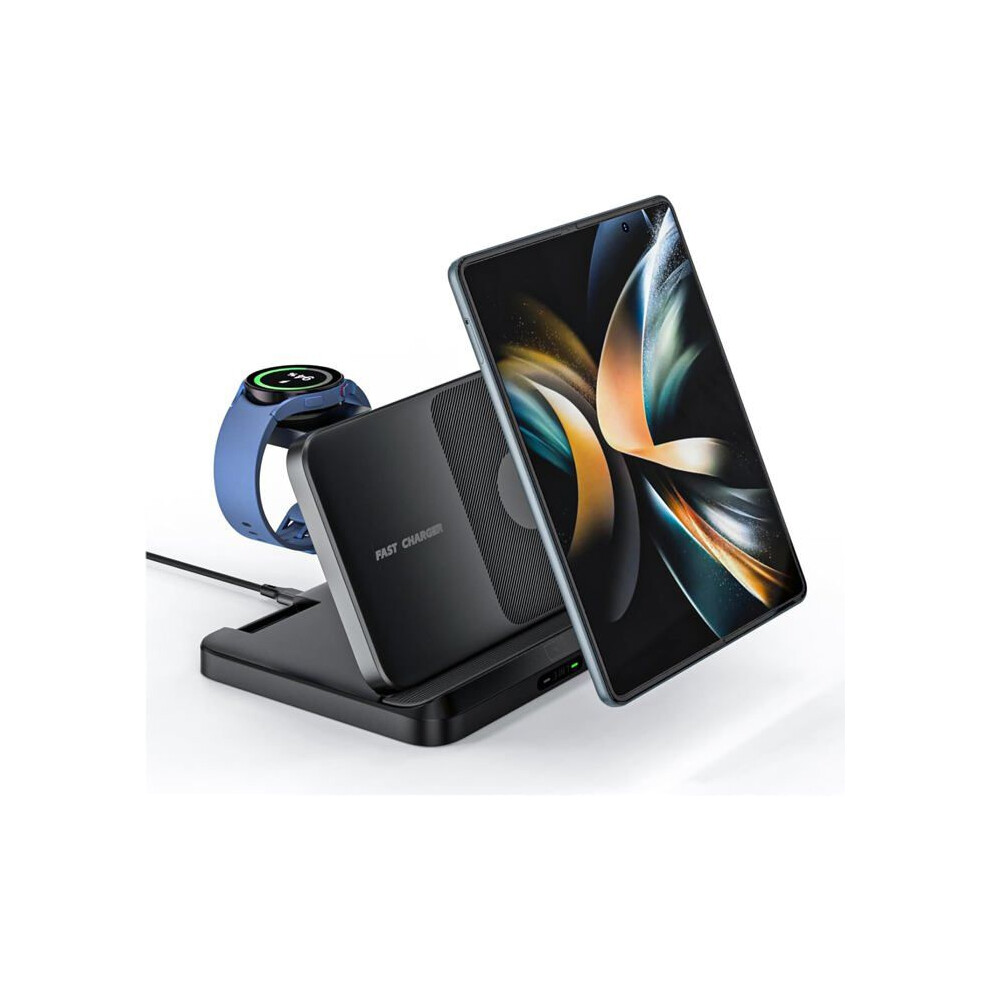 Samsung 3-In-1 Foldable Wireless Charging Station, Wireless Charging Station, Multifunctional Wireless Charger 7546651122775
