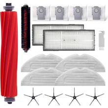 Kit d'accessoires pour Roborock S7 Pro Ultra/Roborock S7 MaxV Ultra : 1 brosse à rouleau, 1 brosse autonettoyante, 2 filtres HEPA, 4 br