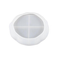 (Round tray) for Creative Coaster Silicone Mould Multifunctional Crystal Epoxy Resin Storage Plate Mold for DIY Handmade Fruit Plates
