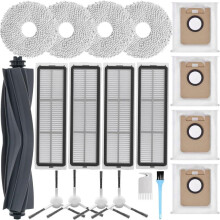 Accessoires pour Dreame L10s Ultra/L10 Ultra, pièces détachées pour Xiaomi X10+, 1 brosse principale, 4 filtres, 4 chiffons de nettoyage