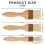 Pastry Brush Set with Natural Bristles, MultiSize Basting Brushes for Baking, Cooking and Grilling 2