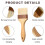 Pastry Brush Set with Natural Bristles, MultiSize Basting Brushes for Baking, Cooking and Grilling 3