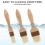 Pastry Brush Set with Natural Bristles, MultiSize Basting Brushes for Baking, Cooking and Grilling 4