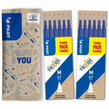 PILOT - Pack of 2 sets of 6 Refills 0,7 - Erasable ink for Frixion - Medium - blue